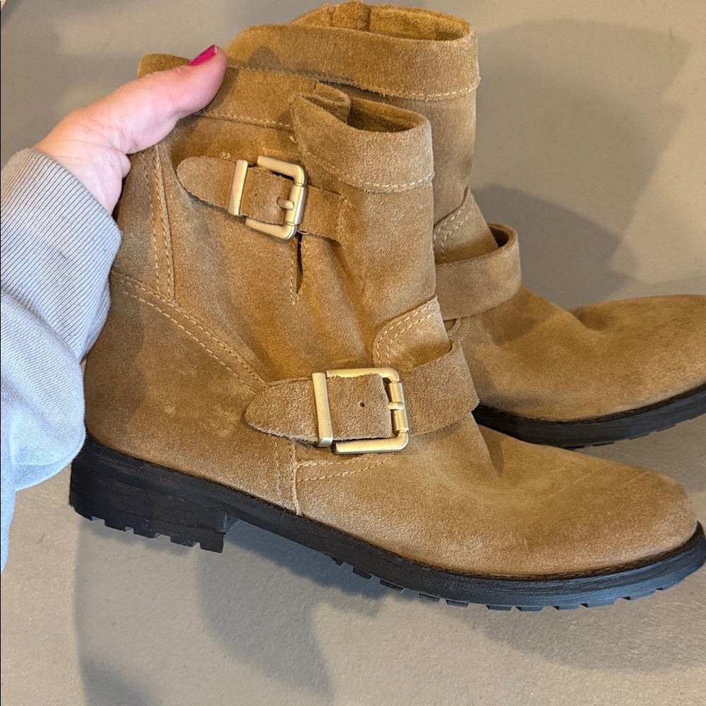 Vince Camuto Tan Suede Boots